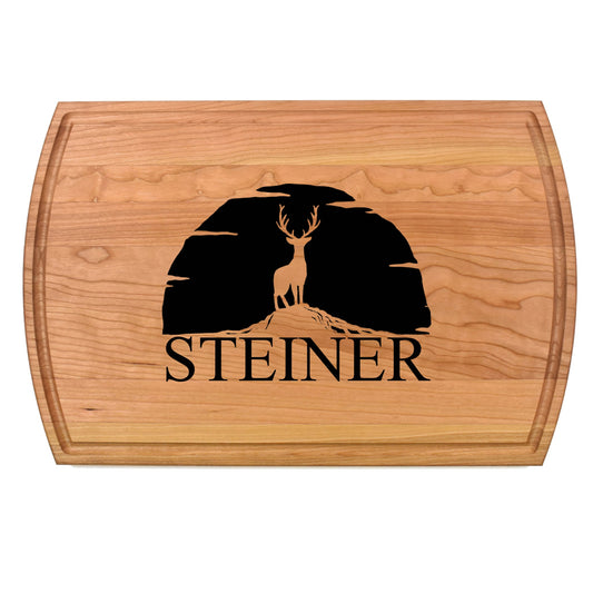 Wilderness Adventure Personalized Cutting Board with Juice Groove